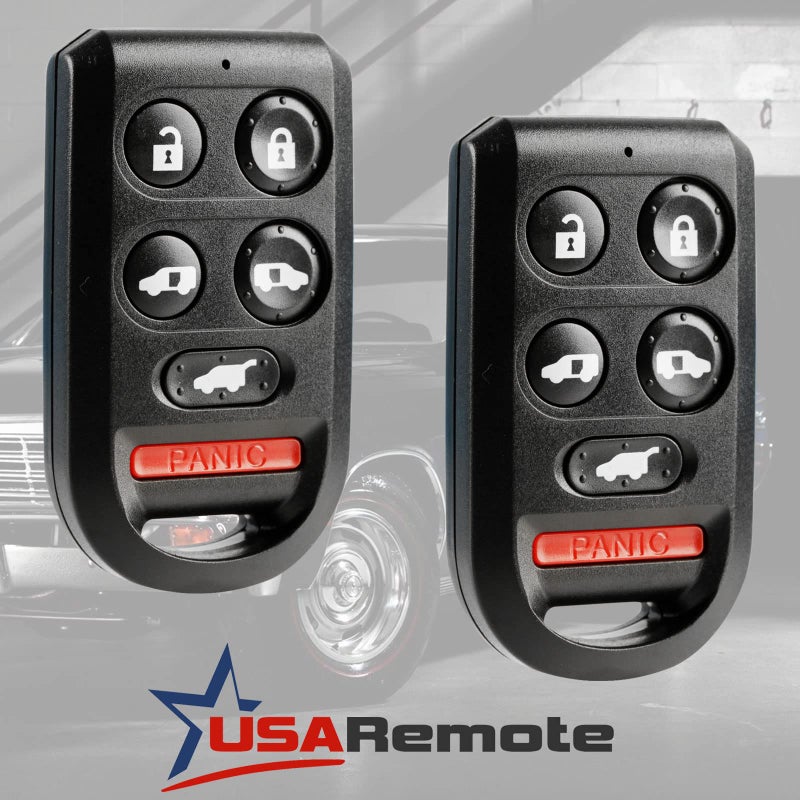 USARemote Key Fob Keyless Entry Remote fits Honda Odyssey 2005 2006 2007 2008 2009 2010 (OUCG8D-399H-A 6-btn), Set of 2 - Image 2